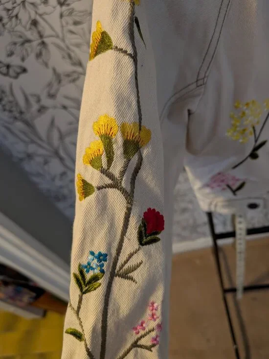 NWT Anthropologie Embroidered Floral Jacket | Size Small - Picture 9 of 12